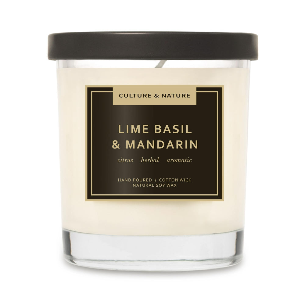 Culture & Nature 7oz soy wax candle in glass jar with a clean, balanced aroma.