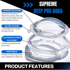Cupping Warehouse Advanced Hard Supreme 6065 sturdy handles enable precise cup placement.