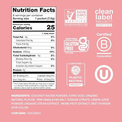 Cure Hydration coconut water powder close-up highlighting natural electrolytes.