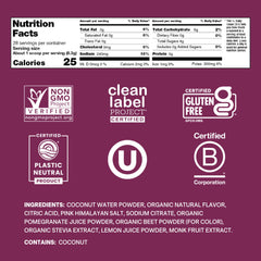 Cure Hydration electrolyte packet dissolving quickly for rapid hydration