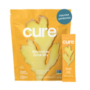 Cure Hydration ginger turmeric packet for plant-based electrolyte mix