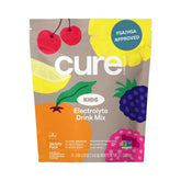 Cure Hydration kids electrolyte drink mix box front, easy daily hydration option.