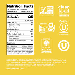 Chilled glass of Cure Hydration Lemonade after a workout for post-exercise refreshment.
