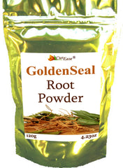 CurEase Goldenseal Root Powder bag shows 120 g for a daily wellness routine.