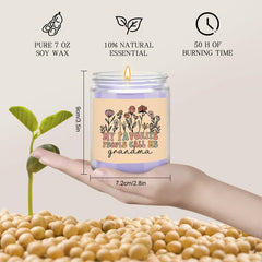 CWEGSJ Grandma candle glass jar detail showcasing gift-ready design