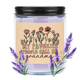 CWEGSJ Grandma candle label close-up with lavender aroma for relaxation