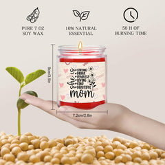 CWEGSJ Violet scented candle glass jar—long-lasting fragrance for calming evenings.