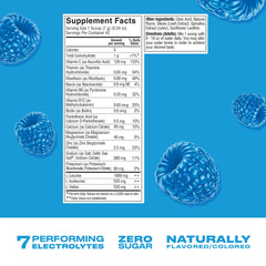 CWENCH HYDRATION blue raspberry packet ready for convenient workout or study session hydration
