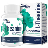 CyberCerix liposomal L-Theanine 500mg capsule for premium absorption and calm focus.