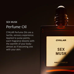 CYKLAR Rose Tonka Bean Musk blend highlighting romantic notes and creamy warmth
