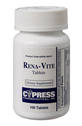 Cypress Rena-Vite tablets bottle front, showcasing the three-bottle set for daily use