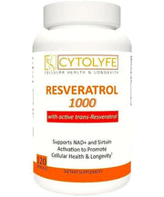 CYTOLYFE Resveratrol bottle front for daily wellness support.