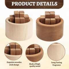 CZFSWT passive diffuser wooden unit in car setup for calmer commute