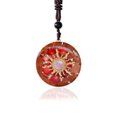 Da Piao Liang Reiki Quartz Sacral Pendant closeup showing calming energy