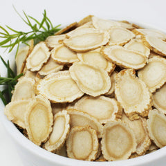 DABC OAK LAND American ginseng slices for tea with amber aroma.