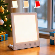 DABLEIBEN Sun Light Therapy Lamp front view highlighting 10,000 Lux white light for daytime energy.