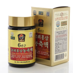Daehan Red Ginseng 240g bottle close-up showing pure Korean extract for daily energy support