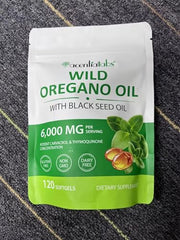 Daiasns 2-in-1 oregano softgels packaging highlights convenient daily supplement.