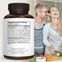 Daily Defense capsules close-up highlighting convenient daily supplementation
