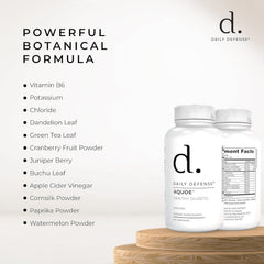 Daily Defense dandelion-based capsules showcase herbal blend supporting gentle detox.