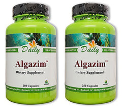 Daily Manufacturing Algazim two-bottle display for a long-lasting daily supply.