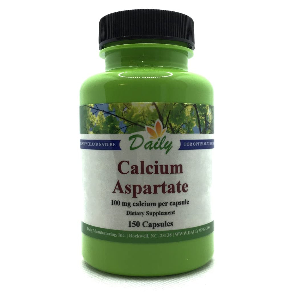 Daily Manufacturing Calcium Aspartate bottle, neutral calcium supplement for daily use