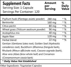 Daily Manufacturing Miracle 7 Colon Cleanser capsules shown for convenient daily supplementation