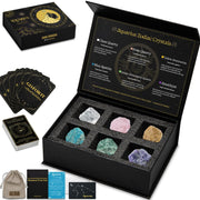 DailyMoon 12 Zodiac Crystals Gift Set front view for elegant display and gifting.