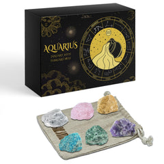 DailyMoon constellation-pattern box lid open showing crystals for mindful rituals.