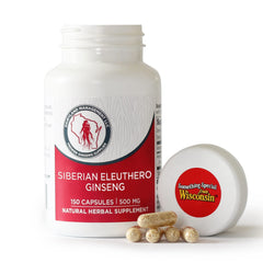 Dairyland Ginseng Siberian Eleuthero capsules bottle for daily energy support