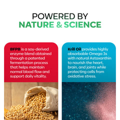 Daiwa Krill Oil omega-3 bottle emphasizing balanced EPA/DHA for overall wellness.