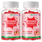DANEW Pro Glucosamine Chondroitin gummies bottle with strawberry flavor, convenient daily wellness option.
