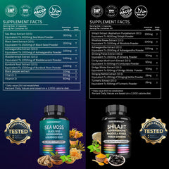 Darkingwings Sea Moss 3000mg bottle highlights mineral rich sea moss for holistic wellness