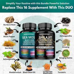 Darkingwings Shilajit 9000mg bottle emphasizes adaptogenic support and vitality