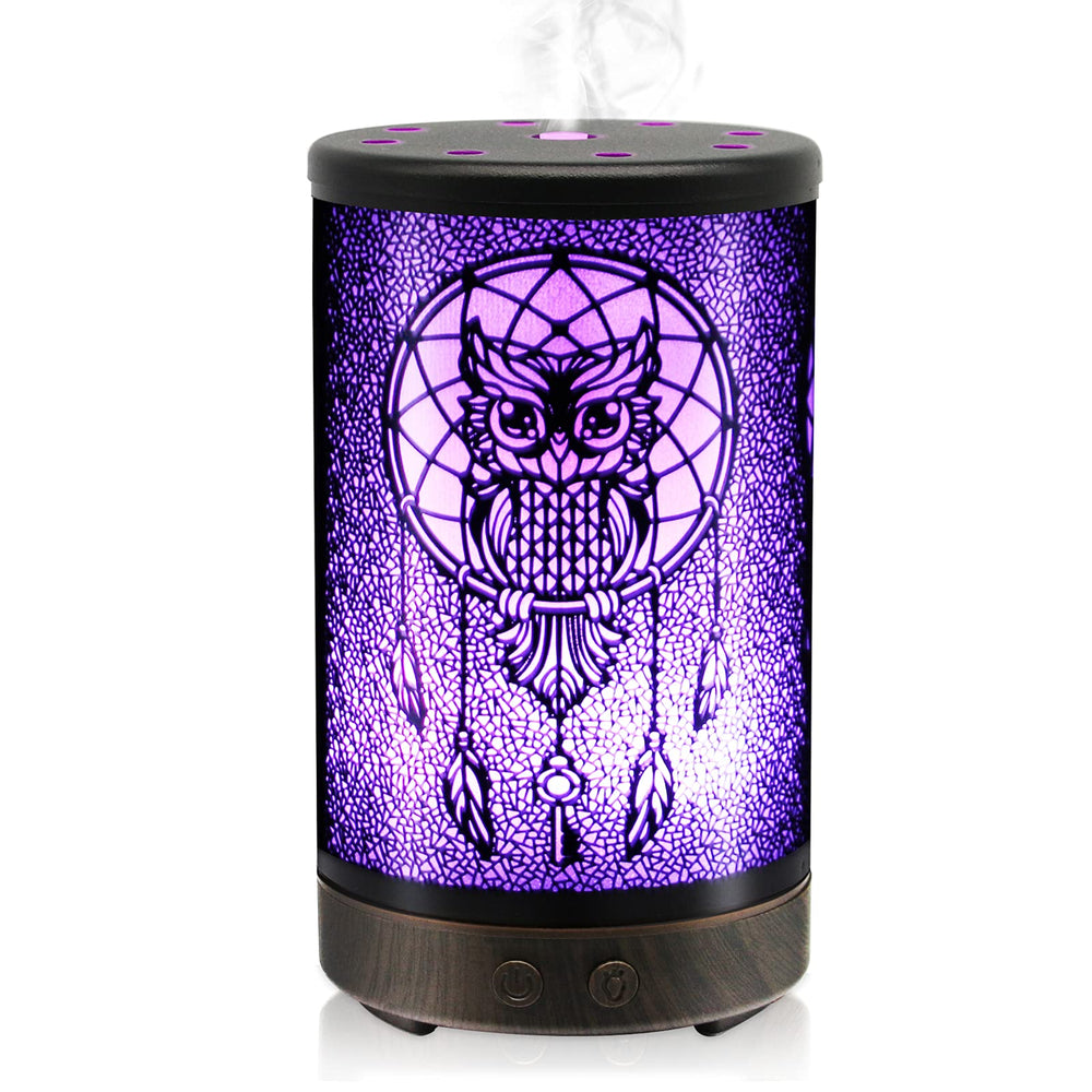 DAROMA Owl Diffuser 100ml emitting a calming aroma for a cozy space