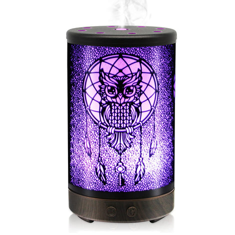 DAROMA Owl Diffuser 100ml emitting a calming aroma for a cozy space