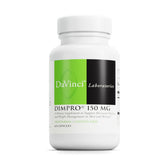 DAVINCI DIMPro 150mg capsules in bottle, supporting hormonal balance and metabolism.