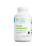 DAVINCI Focus chewable packaging shows kid-friendly, sugar-free orange flavor for daily use.
