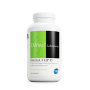 DAVINCI Labs Omega-3 HP-D bottle supports joint comfort and immune balance.