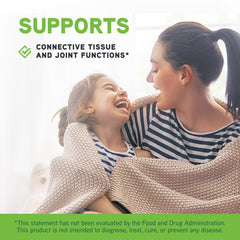 DAVINCI Natural Flex label close-up highlighting gluten-free joint formulation