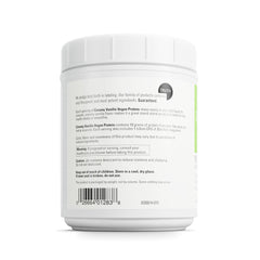 DaVinci vegan protein pea-hemp-flax blend shows plant-based protein trio.