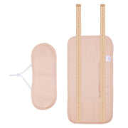 DazzyD Castor Oil Pack Wrap neck view shows comfortable fit and targeted use