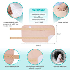 DazzyD Castor Oil Pack Wrap waist view highlights full-body coverage
