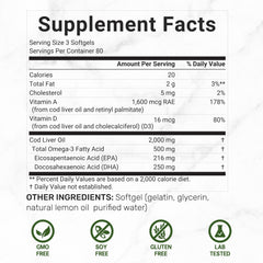 DEAL SUPPLEMENT 2000 mg per serving softgels, high-potency daily option