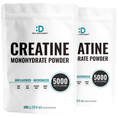 Deal Supplement creatine micronized powder bottle with 120 daily-serving supply