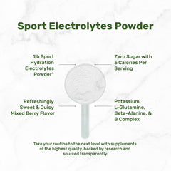DEAL SUPPLEMENT ingredients label highlights minerals and amino acids for performance support.