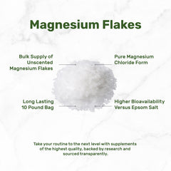 Deal Supplement Magnesium Flakes dissolving in warm water for a mineral soak
