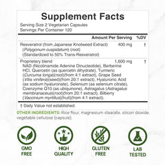 DEAL SUPPLEMENT Resveratrol Complex capsules arranged for convenient daily use