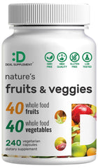 DEAL SUPPLEMENT Nature’s Fruits & Veggies bottle supports daily nutritional balance.