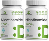 DEAL SUPPLEMENT Vitamin B3 Nicotinamide 1000mg capsules in front view for daily energy support